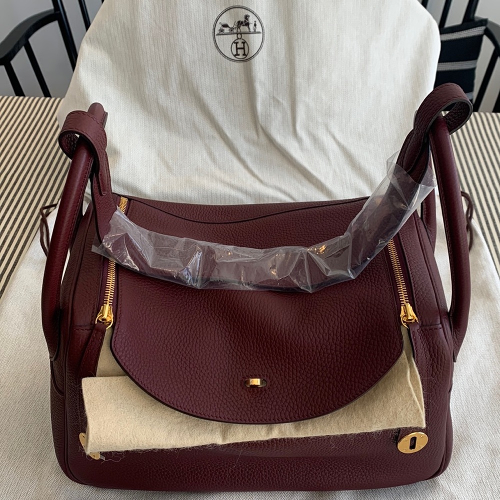 Hermes Lindy 34, Burgundy